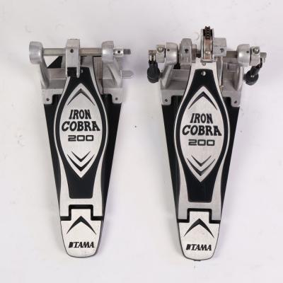 【中古】 ドラムツインペダル タマ TAMA HP200PTW Iron Cobra 200 Twin Pedal Power Glide アイアンコブラ 正面