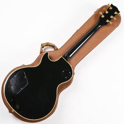 【中古】 エレキギター Gibson Les Paul Custom Ebony 1990年製 ギブソン レスポールカスタム ブラック 刻印ナンバードPAFピックアップ ボディバック画像