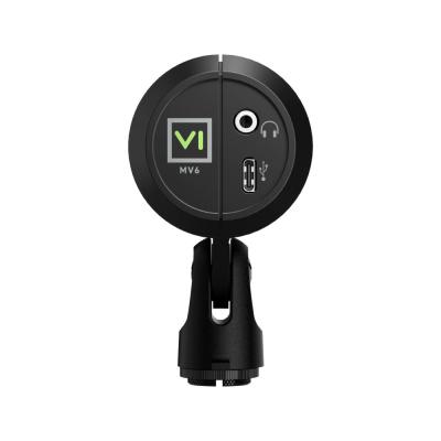 USBゲーミングマイクロホン SHURE MV6G2-K-J 第二世代 GEN2 シュアー マイク 背面