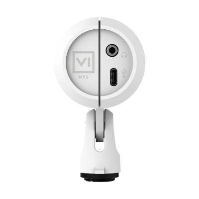 USBゲーミングマイクロホン SHURE MV6G2-W-J 第二世代 GEN2 シュアー マイク 背面