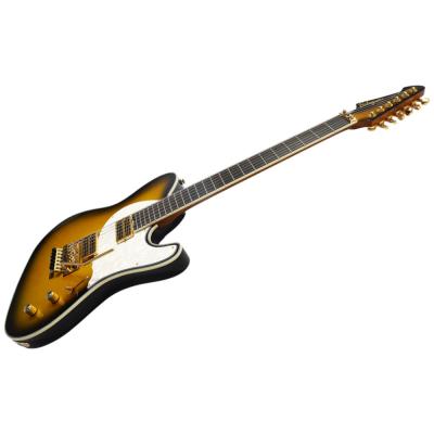 Balaguer Guitars バラゲールギターズ Thicket TM Gloss Metallic Goldburst トラヴィス・ミゲル シグネチャーモデル エレキギター 斜めアングル画像