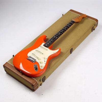 【中古】 エレキギター Fender ’62 Vintage Stratocaster Fiesta Red 1991年製 Mod. フロント/センターピックアップ交換あり アメビン フェンダー ストラトキャスター フェスタレッド