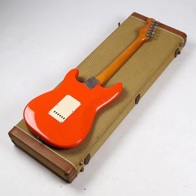 【中古】 エレキギター Fender ’62 Vintage Stratocaster Fiesta Red 1991年製 Mod. フロント/センターピックアップ交換あり アメビン フェンダー ストラトキャスター フェスタレッド 背面