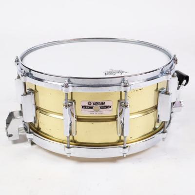 【中古】 スネアドラム ヤマハ YAMAHA SD416 BRASS SHELL SNARE 14x6.5 Made in Japan 全面当たりコンサートスネア