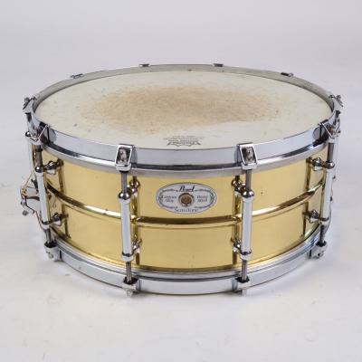 【中古】 スネアドラム パール Pearl B-5514 SensiTone BRASS Custom Alloy 14x5.5 ブラスシェル