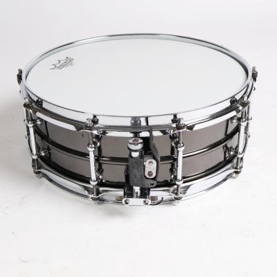 【中古】 PORK PIE ポークパイ Black Chrome Brass Shell 14x5 2003年製 スネアドラム 側面