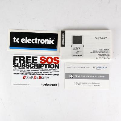 【中古】 チューナー tc electronic PolyTune 1 ポリフォニックチューナー ポリチューン ペダルチューナー 付属品