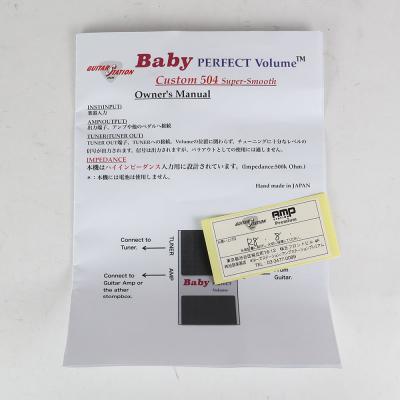 【中古】 ボリュームペダル Shin’s Music Guitars Station Artist Special Baby Perfect Volume Custom 504 Black Tolex 付属品