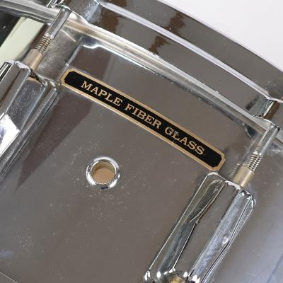 【中古】 Pearl パール MAPLE FIBER GLASS 14x6.5 メイプルシェル スネアドラム MADE IN JAPAN エンブレム