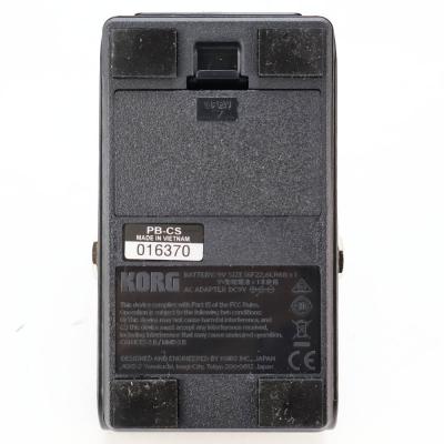【中古】 チューナー KORG PB-CS Pitchblack Custom ギターチューナー ピッチブラックカスタム 本体画像 裏