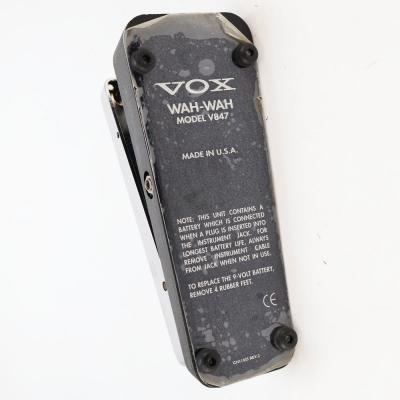 【中古】 ワウペダル VOX V847 Made in USA ギターエフェクター 本体画像 裏