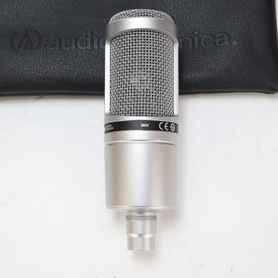 【中古】 コンデンサーマイク AUDIO-TECHNICA AT2020GM オーディオテクニカ オーテク ガンメタリックカラー シルバー 裏面