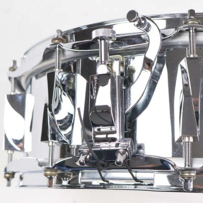 【中古】 スネアドラム カノウプス CANOPUS JSS-1450 刃 YAIBA Steel Snare Drum 14x5 2010年製 ストレイナー