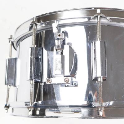 【中古】 スネアドラム パール Pearl Steel shell 14x6.5 ストレイナー