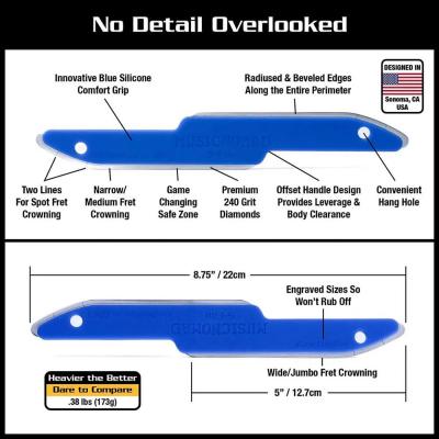 MUSIC NOMAD ミュージックノマド MN872 11 pc Fret Leveling Kit メンテナンスツール11点セット 工具の用途・詳細