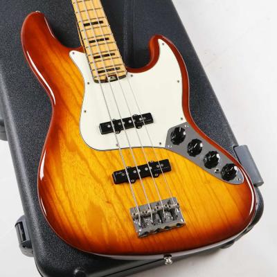 【中古】 エレキベース Fender American Elite Jazz Bass Ash Body Maple Fingerboard Tobacco Sunburst 2016年製 ボディ画像