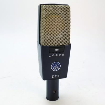【中古】 マイク AKG C414 XLS サイドアドレス型 コンデンサーマイクロホン アカゲ アーカーゲー C414 正面