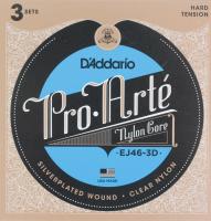 D'Addario Pro-Arte EJ46-3D クラシックギター弦 3セットパック