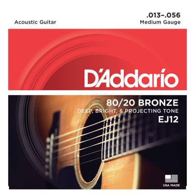 D'Addario EJ12 Bronze Medium アコースティックギター弦