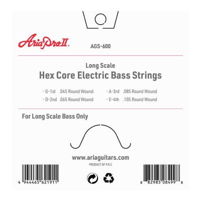 AriaProII AGS-600 エレキベース弦 裏面