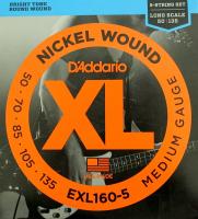 D'Addario EXL160-5 Long Scale 5-strings 5弦用ベース弦