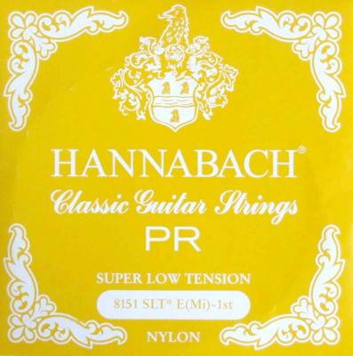 HANNABACH E8151 SLT-Yellow E/1 クラシックギター 1弦用 バラ弦 1本