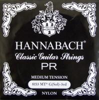 HANNABACH E8153 MT-Black G クラシックギター 3弦用 バラ弦 1本