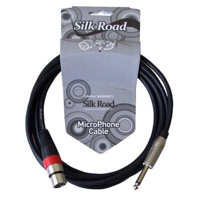 Silk Road LM204-3 マイクケーブル XLRメス-フォン 3メートル