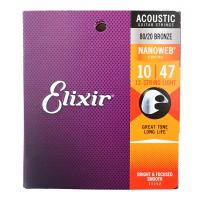 ELIXIR 11152 ACOUSTIC NANOWEB Light 10-47 12弦アコースティックギター弦