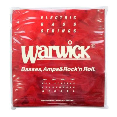 WARWICK 46210 RED nickel 4-string Set ML 040-100 ベース弦