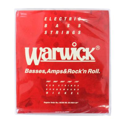 WARWICK 46300 RED nickel 5-string Set ML Low B 040-130 5弦ベース弦