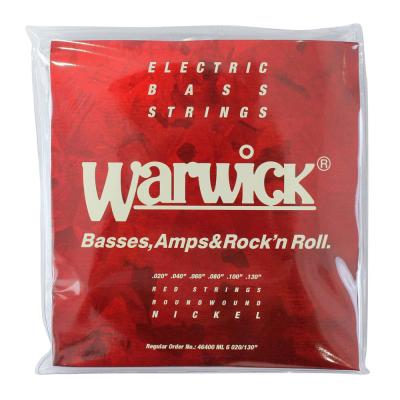 WARWICK 46400 RED nickel 6-string Set ML 020-130