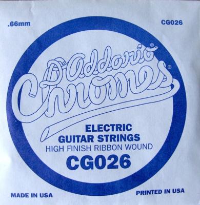 D’Addario CG026 Chromes Flat Wound バラ弦