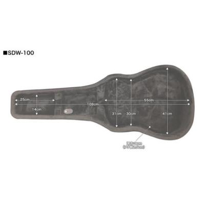 KC SDW-100 アコギ用セミハードケース 寸法図の画像