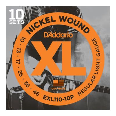 D'Addario EXL110-10P 10セットパック エレキギター弦