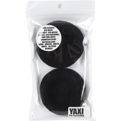 YAXI Fix80mm CPAD-80BLK ブラック 交換用べロアイヤーパッド
