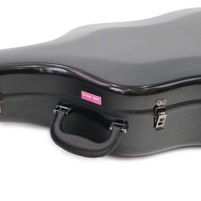 Grand Oply D-style ブラック アコースティックギター用ケース ハンドル、持ち手部