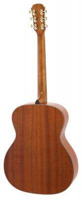 ARIA Aria-101 Auditorium MTTS アコースティックギター トップにスプルース、バック&サイドにサペリを採用。背面の画像。