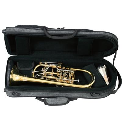 パッドを組み替えることで対応ケースの少ない、ロータリートランペットやコルネットも収納可能。