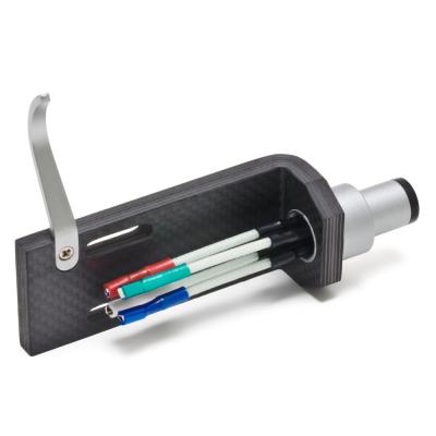 5N純銀線を2重絹巻絶縁したシェルリードを付属