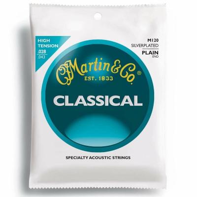 MARTIN M120 Classical Silverplated Plain End/High Tension クラシックギター弦