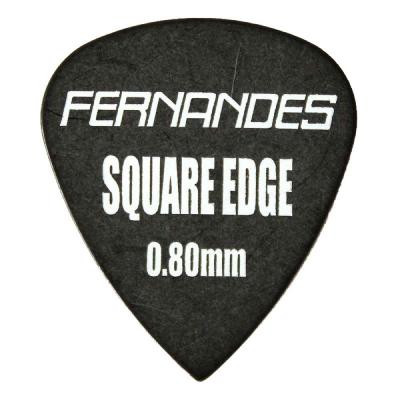 FERNANDES P-100SQA 0.8mm BLK SQUARE EDGE ×10枚 ギターピック