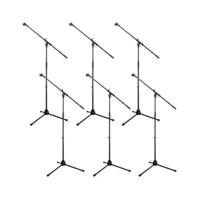 Dicon Audio MS-003 マイクスタンド6本セット マイクホルダー付き ストレートスタンドとしても使用可能