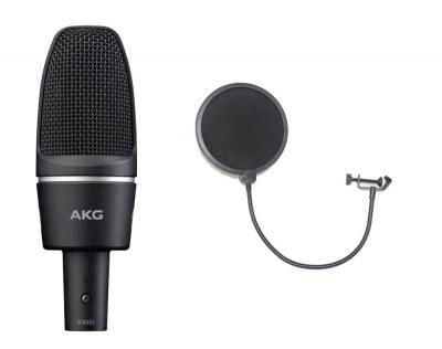 AKG C3000 ポップフィルター付き コンデンサーマイク