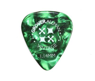 Grover Allman Vintage Celluloid Green 1.14mm PPV4611 ギターピック×10枚