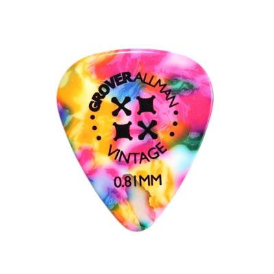 Grover Allman Vintage Celluloid Rainbow 0.81mm PPV4909 ギターピック×10枚