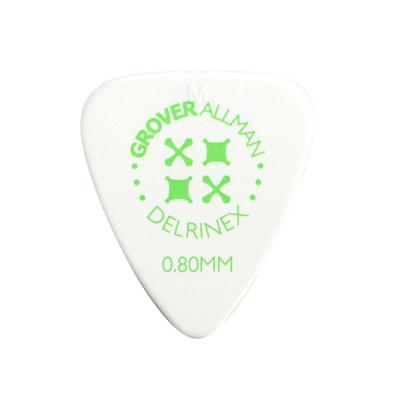 Grover Allman Delrinex White ISO 0.80mm PPD5405 ギターピック×10枚