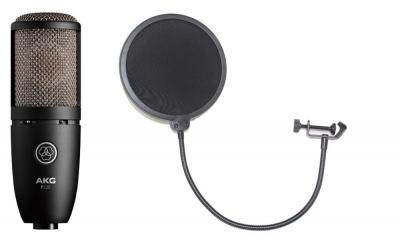 AKG P220 Project Studio Line ポップフィルター付き コンデンサーマイク