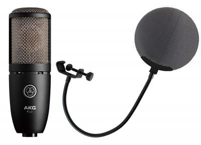 AKG P220 Project Studio Line メタルポップフィルター付き コンデンサーマイクロフォン