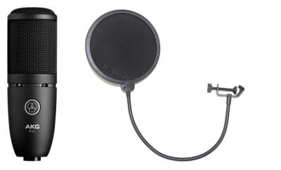 AKG P120 Project Studio Line ポップフィルター付き コンデンサーマイクロフォン